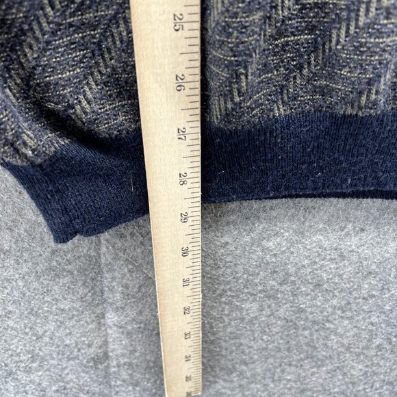 Field Masters Sweater Men Large Vintage Italy Blue Crewneck Pullover Acrylic - Picture 6 of 11